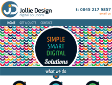 Tablet Screenshot of jolliedesign.co.uk